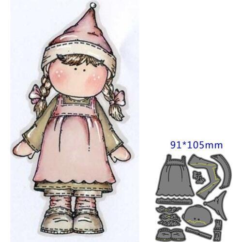 Metal Cutting Die girl DIY Scrapbooking Paper Cards Decorative Craft Embossing