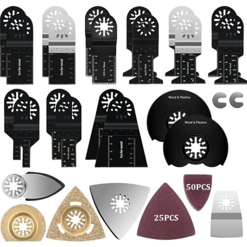 Multi-Function Saw Blade Oscillating Multitool Blades Set for Renovator Sanding Grinding and Cutting Power Tools Accessory
