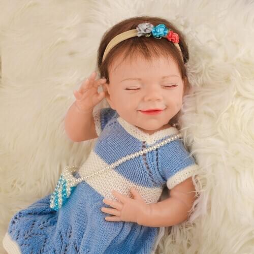 Fashion Reborn Baby Doll With Pearl Backpack The Best Gift For Childrens Playmates