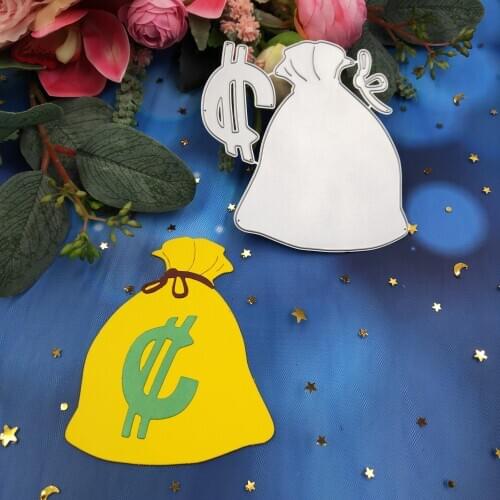 Moneybag metal cutting dies 2019 new DIY scrapbook stamp greeting card gift card decorative arts and crafts embossed mold