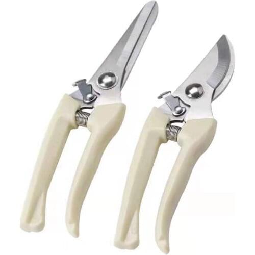 17cm/19cm Pruner Tree Cutter Gardening Pruning Shear Scissor Stainless Steel Cutting Tools Set Home Tools Anti-slip Gardening