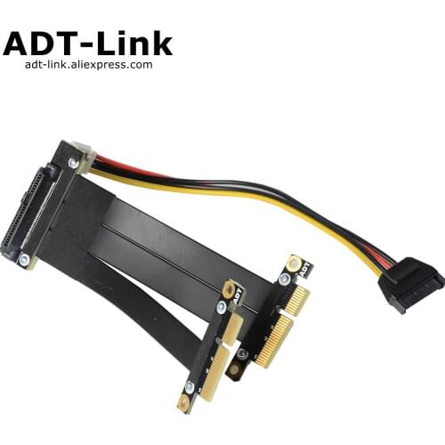 NVMe Dual-Port SSD Cable U.2 U2 to PCI-E 3.0 SFF-8639 Dual-Port NVMe PCIe Extension cable