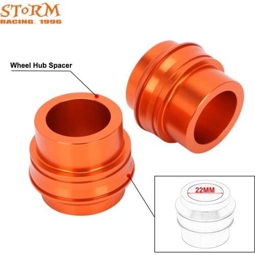 Motorcycle 22MM CNC Front Wheel Hub Spacer For KTM SX SX-F 125 250 350 450 2015-2021 125-500 EXC EXC-F EXC-W XC-W 2016-2020 2021