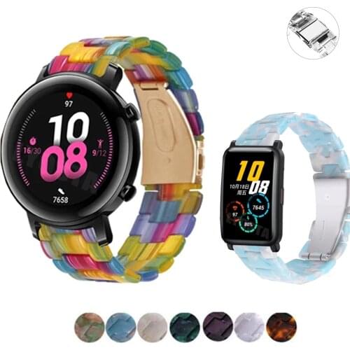New GT2 Strap Resin Watchband For Huawei Watch GT 2 GT 42mm HONOR Watch ES Magic2 42mm Band Sport Bracelet 20MM Wristband Correa