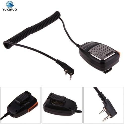 Handheld Speaker Metal Panel PTT Mic Microphone for Baofeng UV-5R BF-888S UV5R GT-3TP Kenwood TK3107 TK3207 PUXING PX-777 Radio