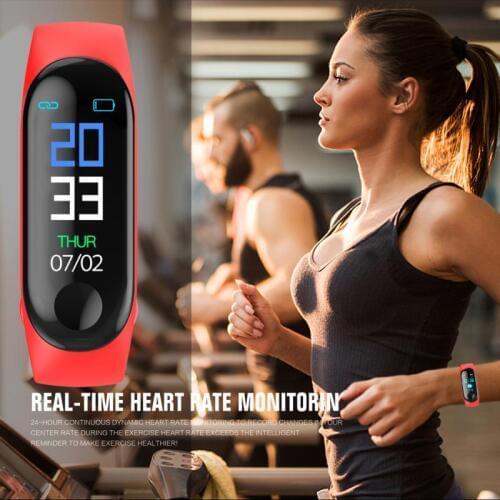 2019 Detachable Screen Smart Bracelet Sports Pedometer M3 Fitness Watch Running Walking Tracker Heart Rate Smart Bandulti