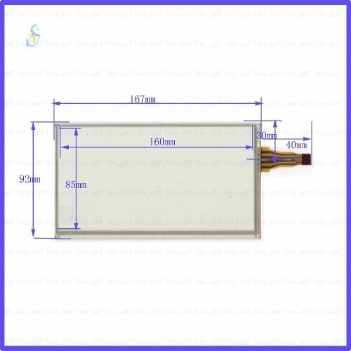 ZhiYuSun 167mm*92mm HLD-TP-2554 7inch Touch Screen glass resistive USB touch panel the lines 4 Change 8 167*92 TOUCH SCREEN