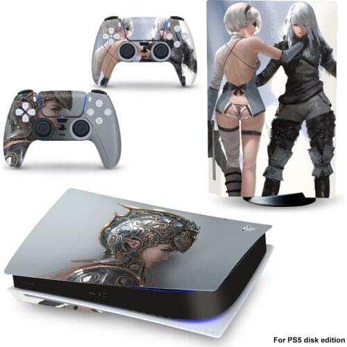 New Design PS5 Disc Edition Skin Sticker for Playstation 5 Console & 2 Controllers Decal Vinyl Protective Skins Style 4