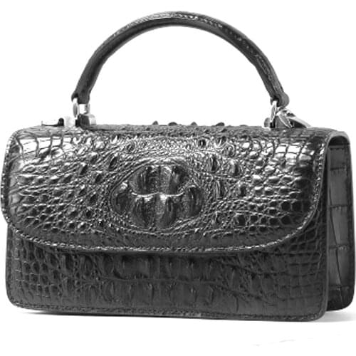 Linshe crocodile skin Female bag Small square bag new bag genuine crocodile leather women handbag women flap