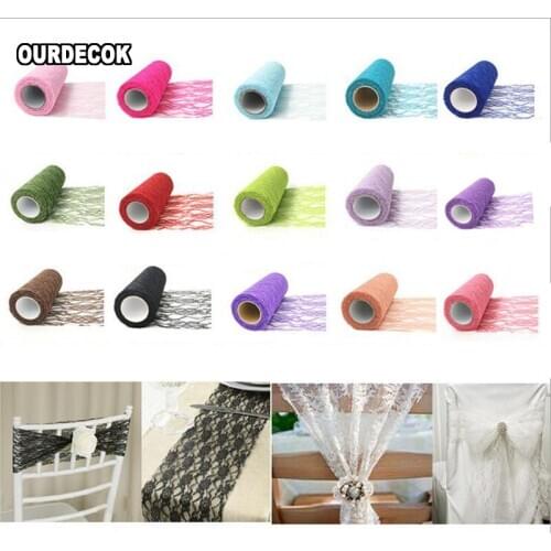 1 Roll Tulle Rolls Spool Lace Roll 6"x10Yards DIY Netting Fabric for Tutu Skirt Wedding Event Party Chair Sash Bow Table Runne
