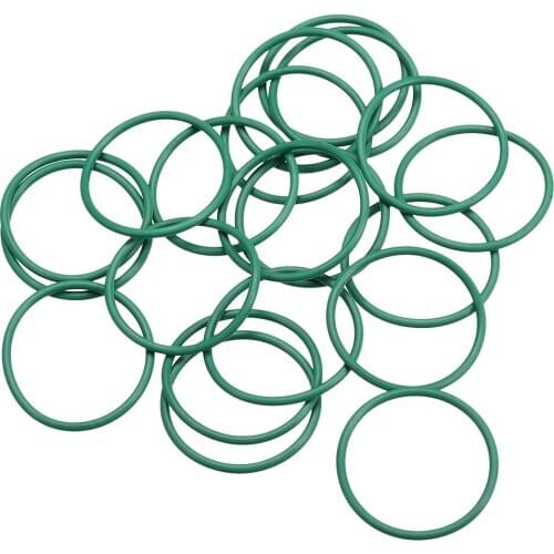 Uxcell Fluorine Rubber O Rings, 26mm OD, 23mm Inner Diameter, 1.5mm Width, Seal Gasket Green to pneumatic repairs etc. 20Pcs