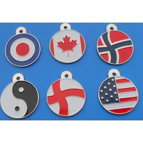 Custom Country Flag Pet Tag Dog ID Tag Factory Sale 3D Soft Tag Dog Tag with Customized Logo