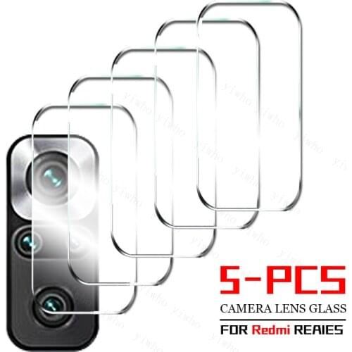 5Pcs Camera Lens Protector Tempered Glass for Xiaomi Redmi Note 10 Pro 9S 9 Pro 9 9T mi poco x3 m3 Pro nfc F3 Back Screen Glas