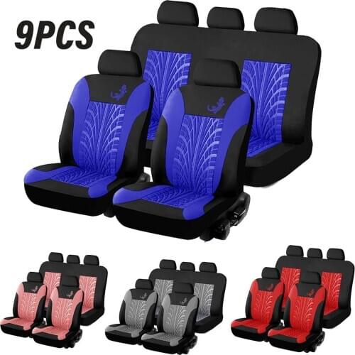 4 / 9 PCS Universal Car Seat Cover Protector Cushion Automobiles Seat Covers for Ford for VW for Seat