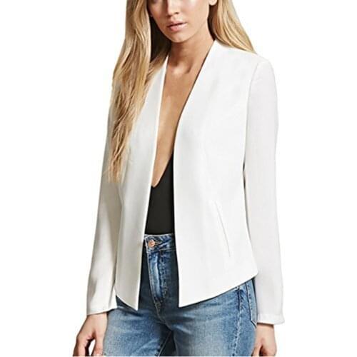 Womens blazer female jacket coat solid long sleeve women suit blazer feminino office ladies blazers casual female work wear