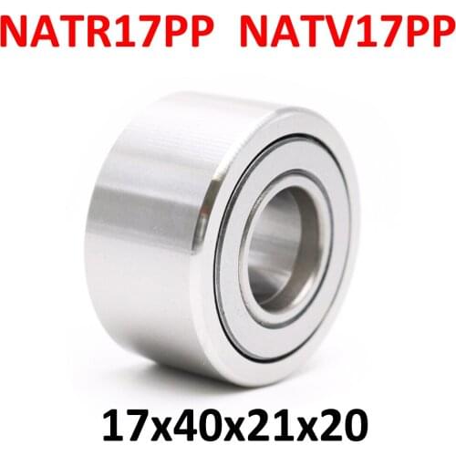 1PC NATR17PP NATV17PP Cam Follower Yoke Track Support Needle Roller Bearing 17MM 17x40x21x20