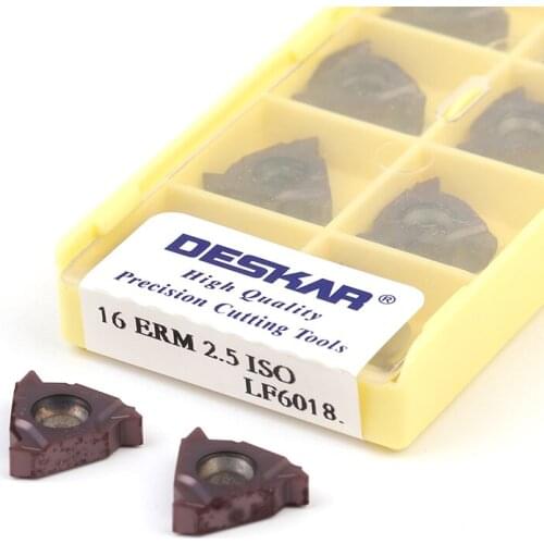 16ERM1.0ISO 1.5ISO 2.0ISO 2.5ISO 3.0ISO 16IRM1.0ISO 1.5ISO 2.0ISO 2.5ISO 3.0ISO LF6018 CNC Thread Carbide insert Stainless steel