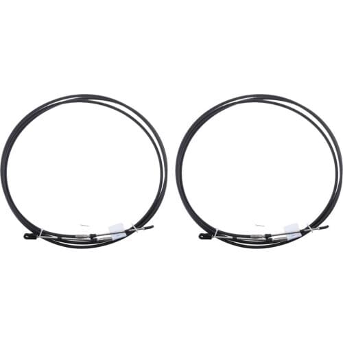 2pcs Marine Boat Throttle Cable, Motorcycle Throttle Lines /Extraction Wires For Yamaha Outboard, 8FT