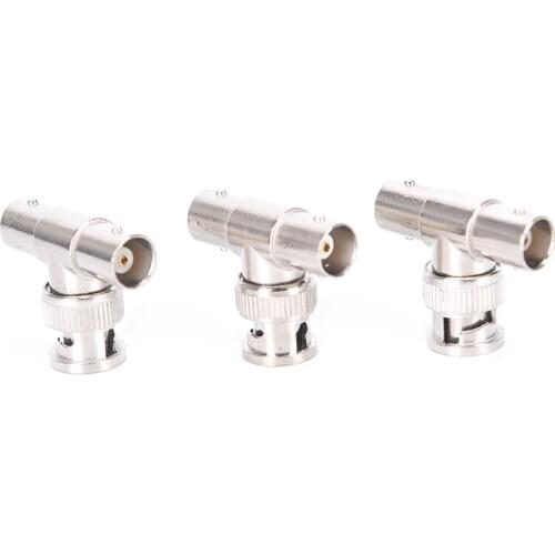 5Pcs BNC Male To Dual 2 Female T Splitter Connector Adapter For CCTV Camera DVR