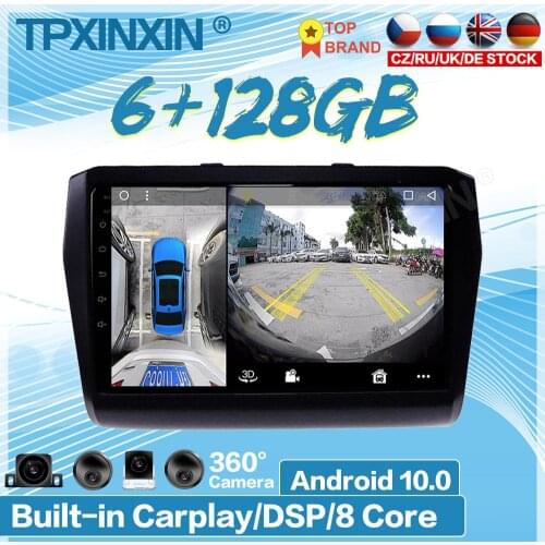 6+128G For KIA Sorento 2013 2014 Android Car 360 HD Auto Surround View Camera Car Multimedia Player Stereo Radio GPS Navigtion