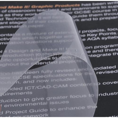 6PCS Transparent Adhesive Acoustic Guitar Pickguard PVC Tear Drop Shape