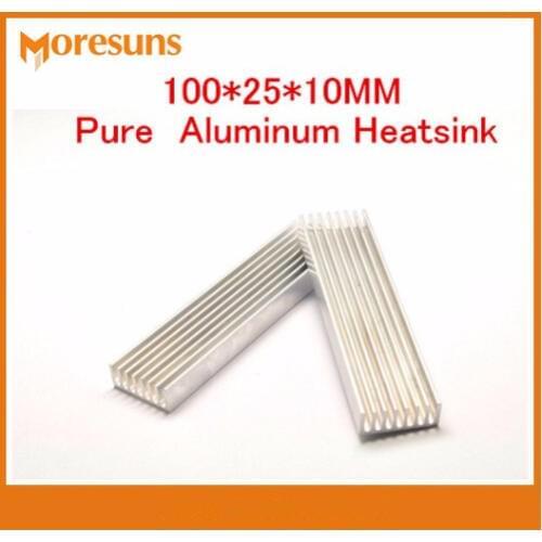 Free Ship Pure aluminium radiator thermal conductivity fast 100*25*10MM Pure Aluminum Heatsink