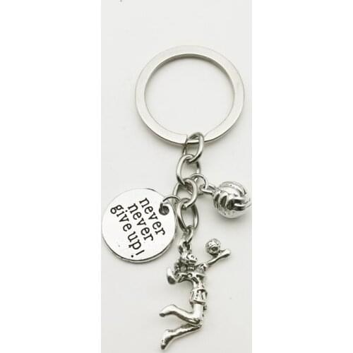 Charm Creative Basketball Player Fan Gift Keychain Basketball Metal Mini Model Pendant Key Chain Game Souvenir Man Woman Bag Car