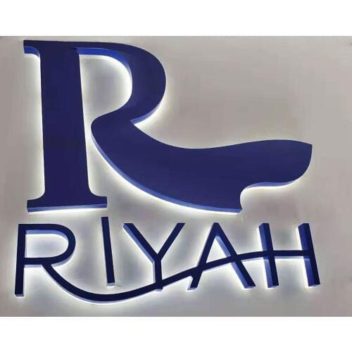 Customized flexible stainless steel backlit 3d led letters,outdoor advertising