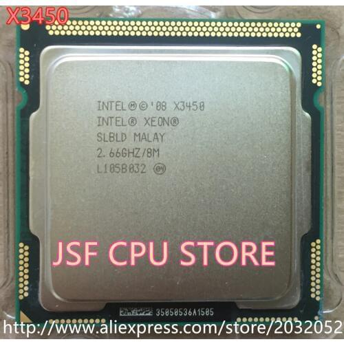 Intel Xeon X3450 Quad Core 2.66GHz/8M/2.5GTs SLBLD Socket LGA1156 (working 100% Free Shipping)