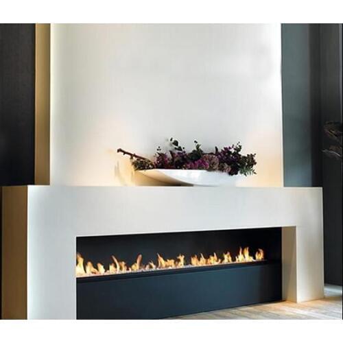 Inno-Fire 48 inch silver or black wifi intelligent smart ethanol burning fireplace