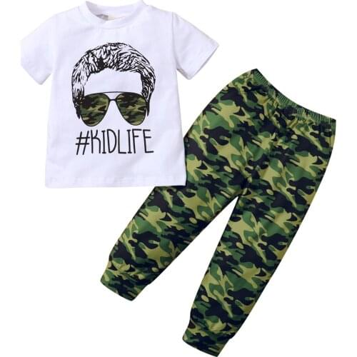 Fashion Toddler Baby Girls Clothes Kids Summer Short Sleeve Leopard Printed T Shirts Tops Flare Pants Outfit Sets 1-6Y