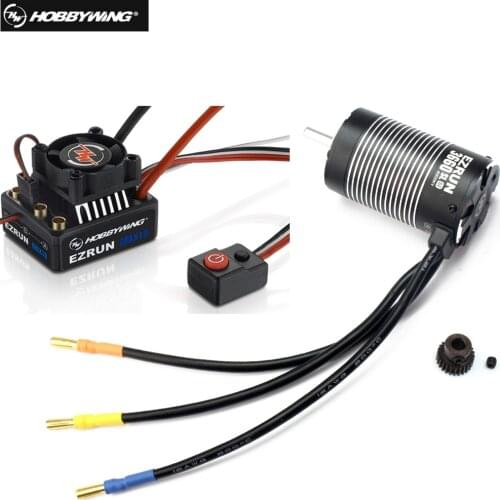 1 SET Original Hobbywing EZRUN MAX10 60A Waterproof Brushless ESC +3652 G2 KV5400/4000/3300 Motor for 1/10 RC Car
