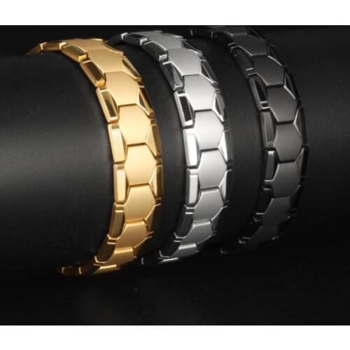 Mens Health Bracelet Germanium Dominant Germanium Magnet 4 In 1 Trendy Bracelet for Men