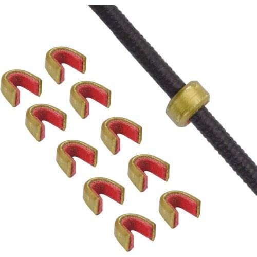 10pcs Archery Arrow Bow Strings Buckle Clip Nock Set Copper Nocking Point Bow String Position Shooting Accessories