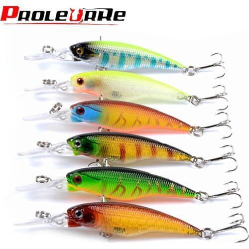 6pcs/lot Minnow Fishing lures set 5.5g 80mm Artificiai Hard Bait Wobblers Lures Crankbait Fishing Crankbait Fishing tackle