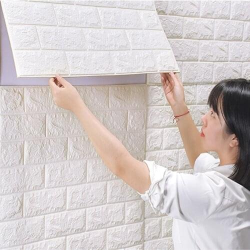Wallpaper Imitation Brick Wall Sticker Bedroom Decoration Waterproof Wallpaper For Living Room Kitchen Wall renovation