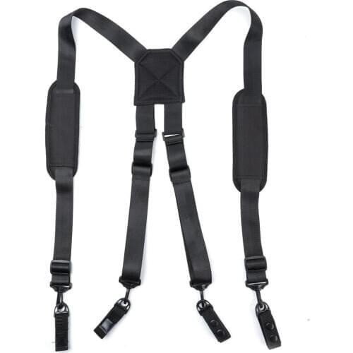 Platform tactical harness Multifunctional suspension heavy sling Black H-shaped combat readiness harness