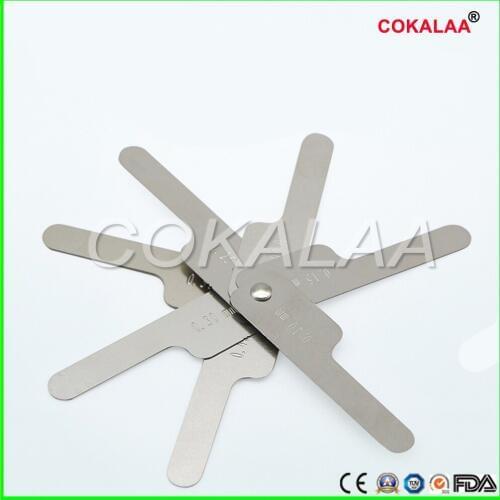 Dental Interproximal Reduction (IPR) Gauge Measure Tooth Gap Stainless Steel Orthodontic Treatment