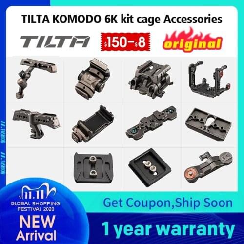 Instock tilta komodo 6k kit acessórios da gaiola da câmera-suporte ptz portátil na base completa da gaiola-cor resistida