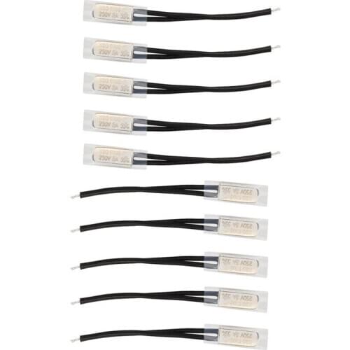 WSFS Hot 10 Pcs Bimetal Temperature Control Switch Thermostat 55 Celsius N.C KSD9700