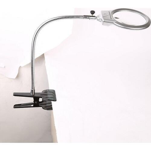 Xinxiang 2.25X 107MM 5X 22MM Magnifying Metal Hose microscope Magnifier LED illuminated Glass with light Clip-on Desk Magnifier
