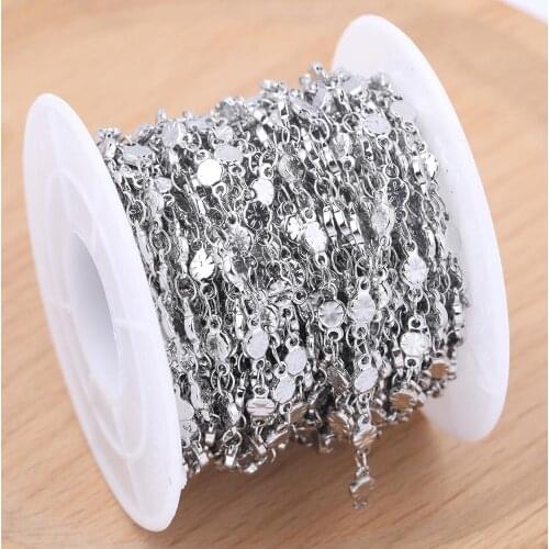 10meters stainless steel jewelry making chain for bracelets ankle necklace diy accessories