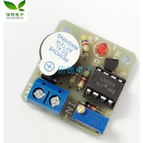 12V New Accumulator Sound Light Alarm Buzzer Prevent Over Discharge Controller Module