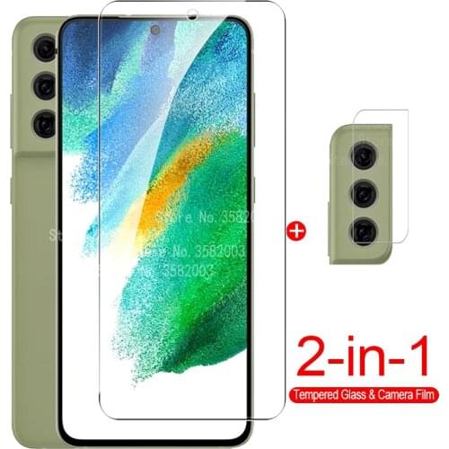 2in1 Camera Lens Protective Glass For Samsung Galaxy s21 fe s21fe s20fe 20fe 21fe note 10 lite 10e 10lite light Screen Protector