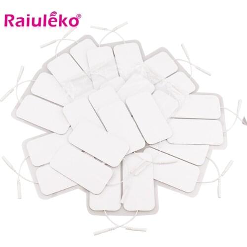 20pcs/50pcs 5x9cm Electrode Pads for Tens Machine Muscle Stimulator Self Adhesive Electrode Gel Pads Reusable Electrode Massage