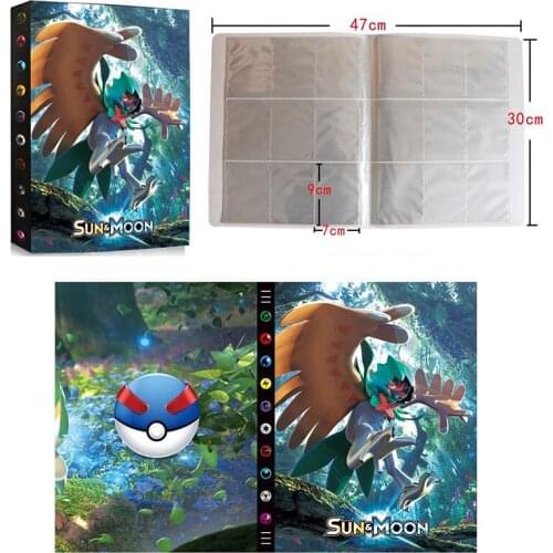 432Pcs Pokemon SUN MOON Decidueye Holder Toys Collections Cards francaise Album Book Loaded List Toys Gift for Children