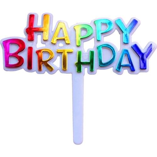 50PCS Colourful Cake Toppers Decorative Cupcake Muffin Food Fruit Picks Birthday Party Decoration Supplie