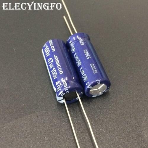 5pcs/50pcs 47uF 100V47UF JAMICON WG Series 10x25mm Low ESR Long Life 100V47uF Aluminum Electrolytic Capacitor