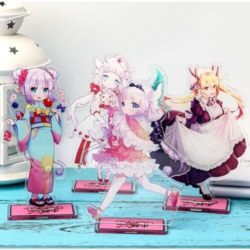 Anime Miss Kobayashis Dragon Maid Kamui Kanna Acrylic Stand Figure Desktop Decoration Collection Model Toy Doll Gifts Cosplay