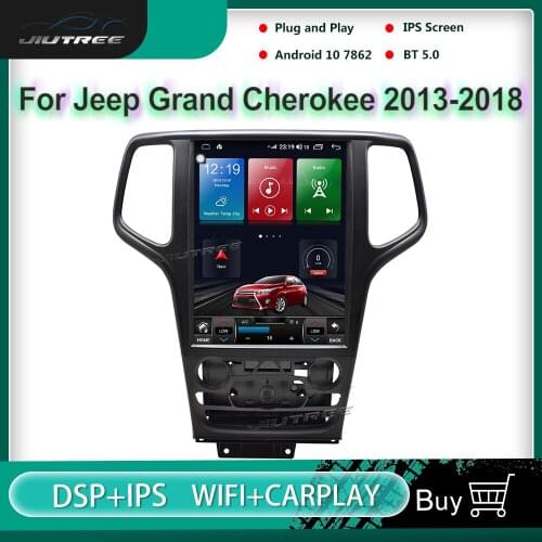 Vertical Screen Android Car Multimedia Player For Jeep Grand Cherokee 2013-2018 GPS Navigation Car Radio Auto Stereo Audio